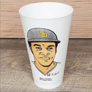 Nate Colbert Padres sports Cup 7Eleven 7-11 Slurpee Vintage Baseball MLB